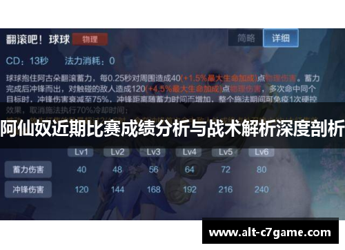 阿仙奴近期比赛成绩分析与战术解析深度剖析 阿仙奴近期比赛成绩分析与战术解析深度剖析